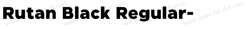 Rutan Black Regular字体转换